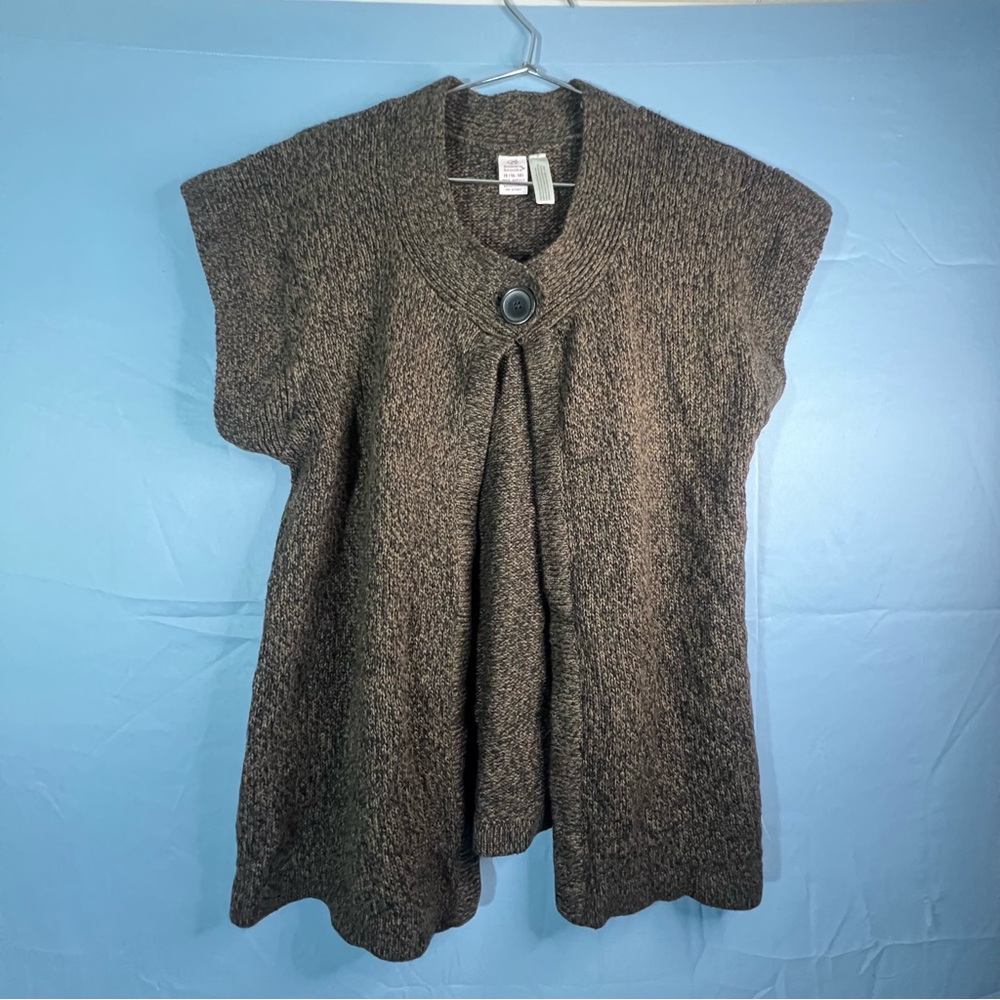 🖤 Bobbie Brooks Knit Button-Front Cardigan Vest